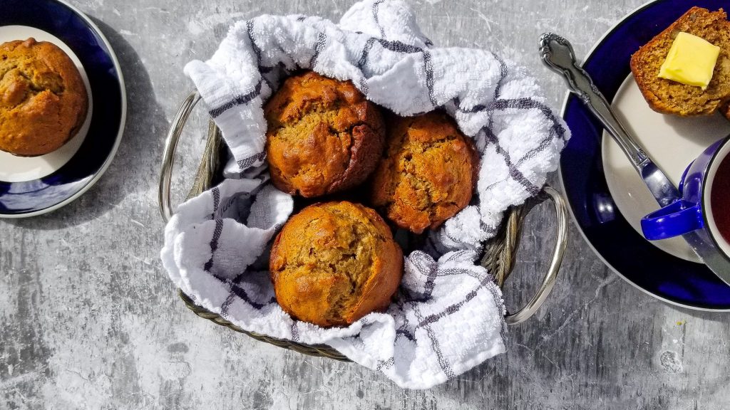 Vegan banana muffins