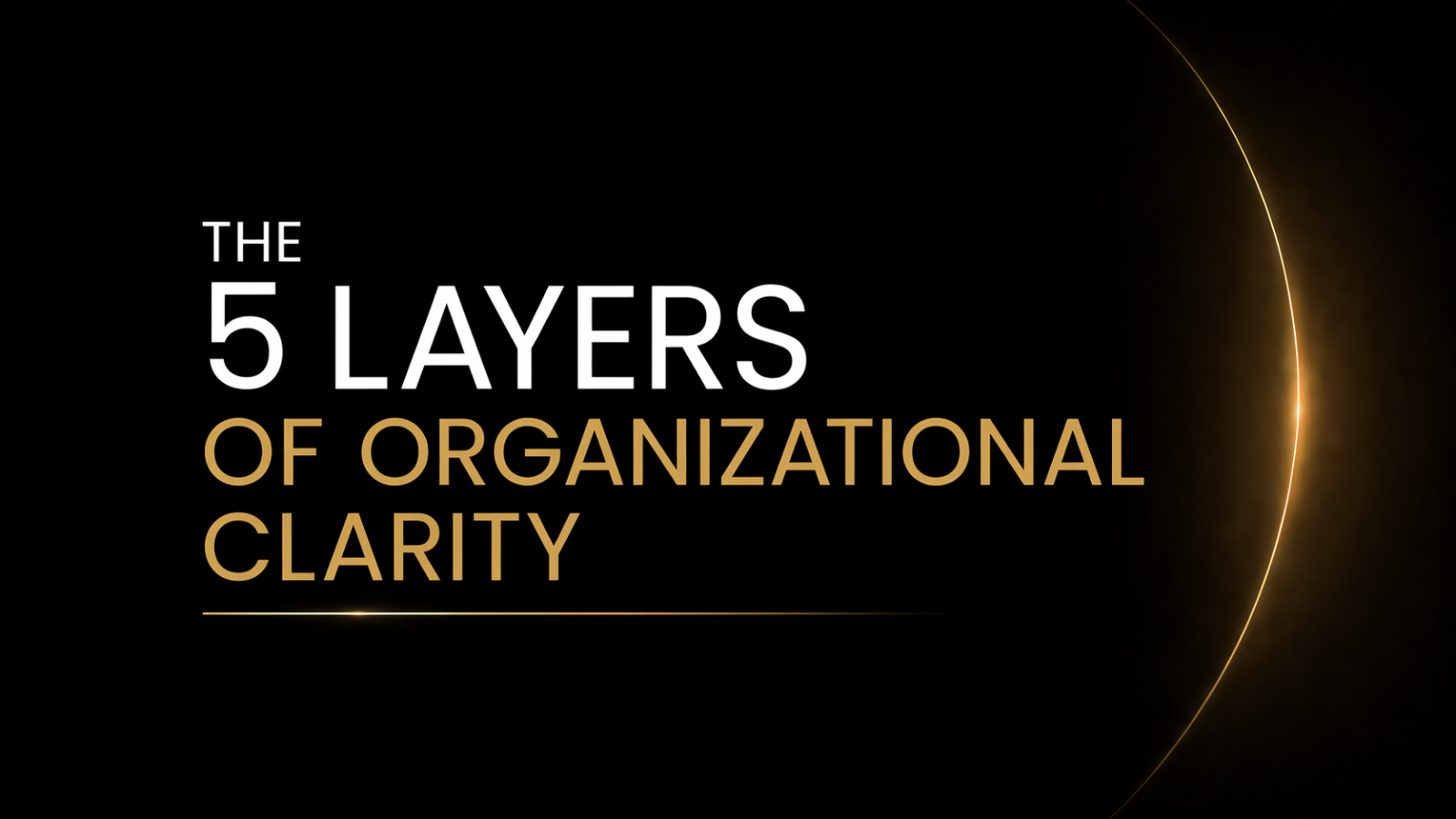 The 5 Layers of Organizational Clarity: A Framework for Leaders Navigating Change